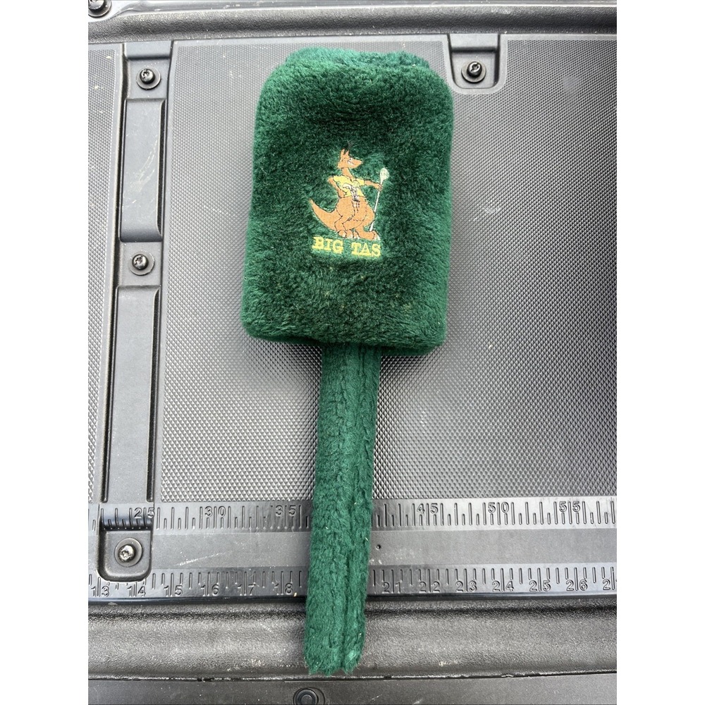 Vintage Big Tas Plush Green Kangaroo‎ head cover 1 Wood Iron